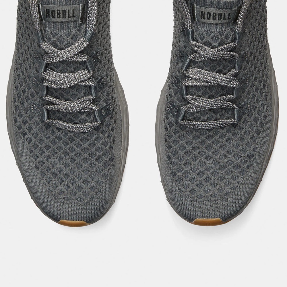 New NOBULL  dark gray all day knit sneakers men’s 10